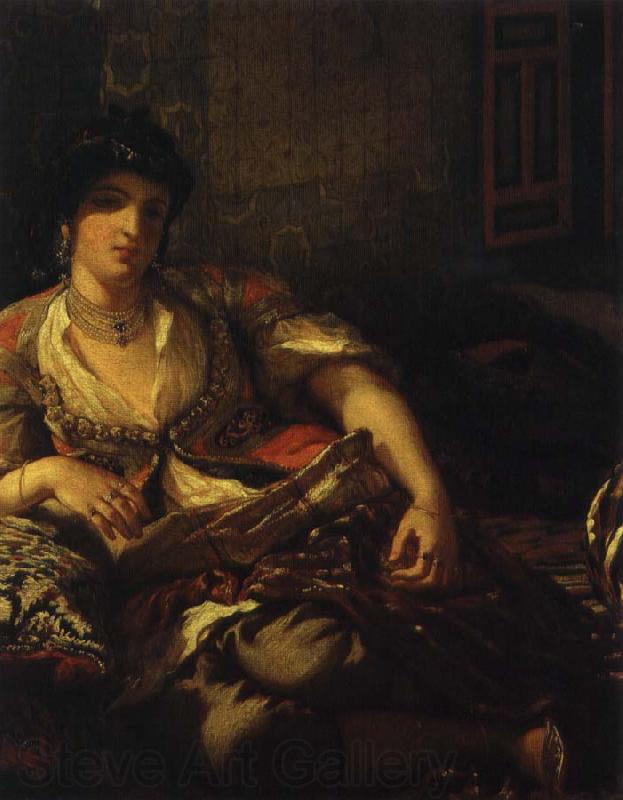 Eugene Delacroix algeriska kvinnor France oil painting art